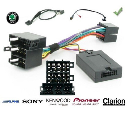 CDE AU VOLANT POUR SKODA OCTAVIA 2000-2004 ISO