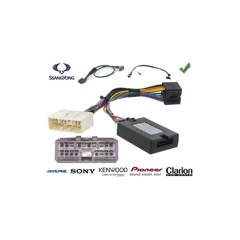 CDE AU VOLANT POUR SSANG YONG REXTON 2007-2012 AVEC BOUTON TELEPHONE CDE AU VOLANT POUR SSANG YONG REXTON 2007-2012 AVEC BOUTON TELEPHONE