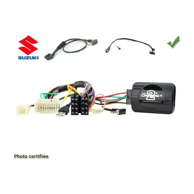 CDE AU VOLANT POUR SUZUKI SWIFT 2017- AVEC RECUPERATION DU PORT USB CDE AU VOLANT POUR SUZUKI SWIFT 2017- AVEC RECUPERATION DU PORT USB