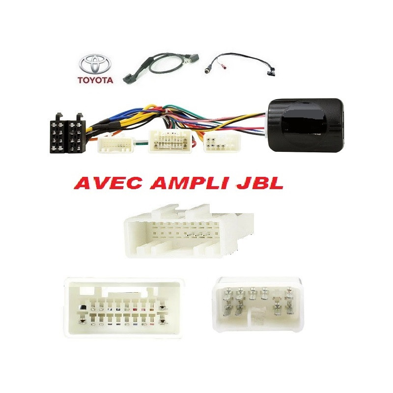 CDE AU VOLANT POUR TOYOTA AVENSIS 2001-2011 AVEC AMPLI JBL CDE AU VOLANT POUR TOYOTA AVENSIS 2001-2011 AVEC AMPLI JBL