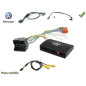 CDE AU VOLANT POUR VOLKSWAGEN TRANSPORTER 2010-2015 AVEC INFODAPTER ECRAN FOND BLANC CDE AU VOLANT POUR VOLKSWAGEN TRANSPORTER 2010-2015 AVEC INFODAPTER ECRAN FOND BLANC