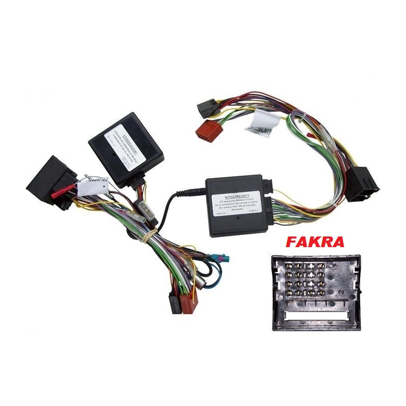 COMMANDE AU VOLANT ET TOM TOM SUR RENAULT MEGANE 2008-2012 EN FAKRA COMMANDE AU VOLANT ET TOM TOM SUR RENAULT MEGANE 2008-2012 EN FAKRA