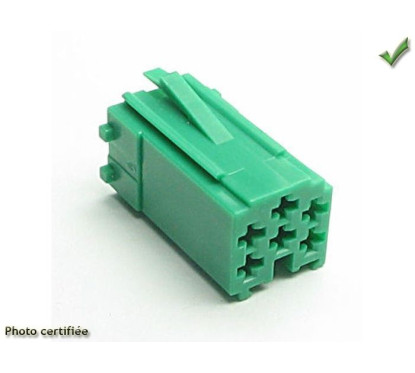 CONNECTEUR MINI ISO VERT