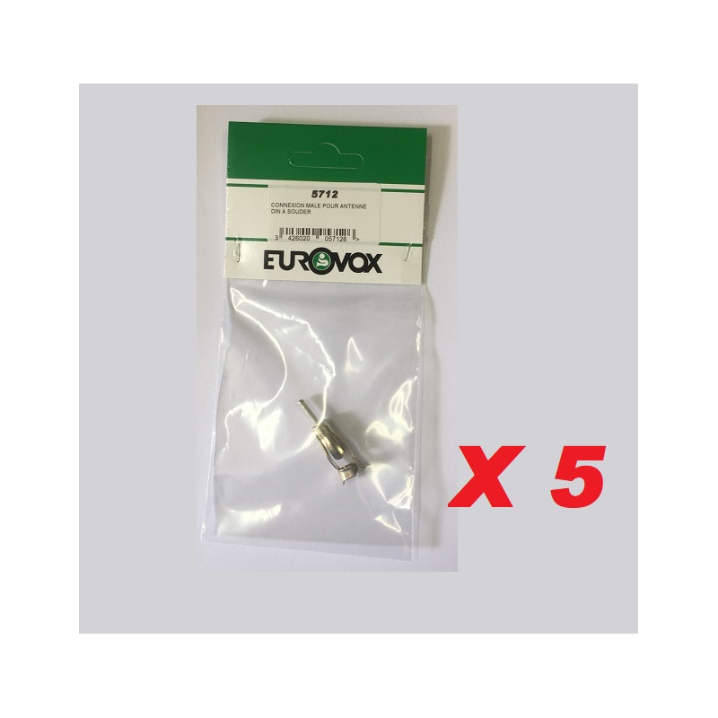 CONNEXION MALE POUR ANTENNE DIN A SOUDER BLISTER (PRIX PAR 5 PIECES MINIMUM) CONNEXION MALE POUR ANTENNE DIN A SOUDER BLISTER (PRIX PAR 5 PIECES MINIMUM)