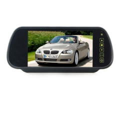 ECRAN RETROVISEUR VIDEO COULEUR 7 POUCES 12V TFT LCD