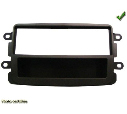 FACADE AUTORADIO DACIA DUSTER 2011- NOIR LAQUE