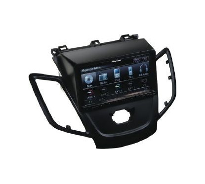 FACADE AUTORADIO DOUBLE DIN FORD FIESTA 2009- NOIR SANS AFFICHEUR