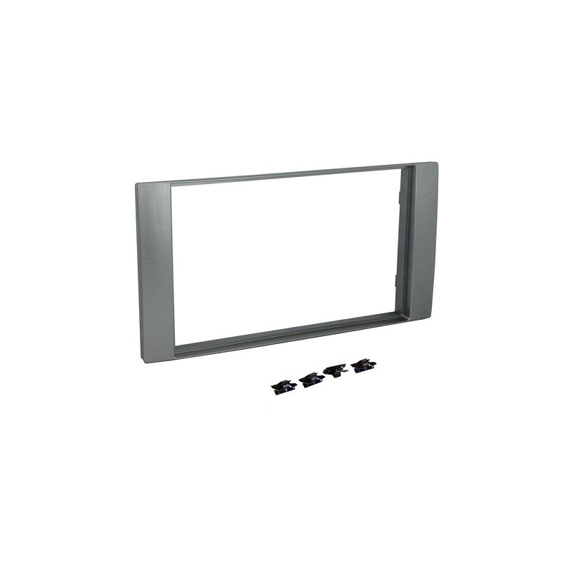 FACADE AUTORADIO DOUBLE DIN FORD SMAX 2006-2007 - ARGENT