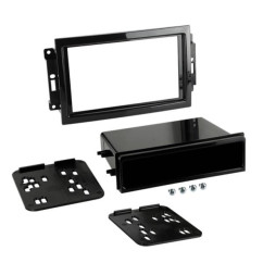 FACADE AUTORADIO DOUBLE DIN JEEP CHEROKEE 2004-2008  NOIR AVEC NAV ORIGINE