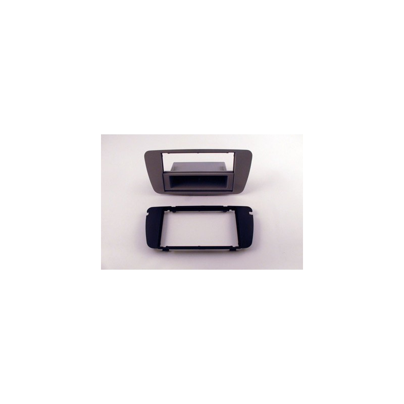 FACADE AUTORADIO DOUBLE DIN SEAT IBIZA 2008- GRIS CONEMARA (AS2) AVEC VIDE POCHE