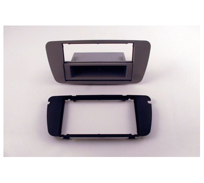 FACADE AUTORADIO DOUBLE DIN SEAT IBIZA 2008- GRIS CONEMARA (AS2) AVEC VIDE POCHE