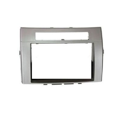 FACADE AUTORADIO DOUBLE DIN TOYOTA COROLLA VERSO 2005-2009 ARGENT