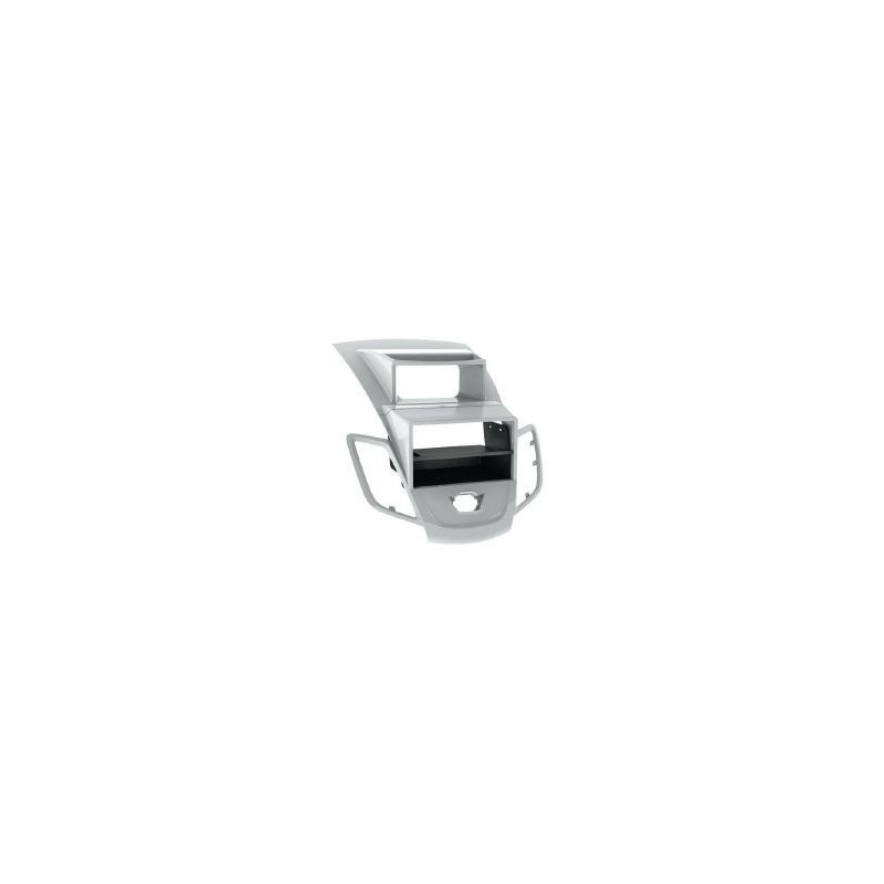 FACADE AUTORADIO FORD FIESTA 2009- AVEC ECRAN ARGENT 1DIN AVEC VIDE POCHE FACADE AUTORADIO FORD FIESTA 2009- AVEC ECRAN ARGENT 1DIN AVEC VIDE POCHE