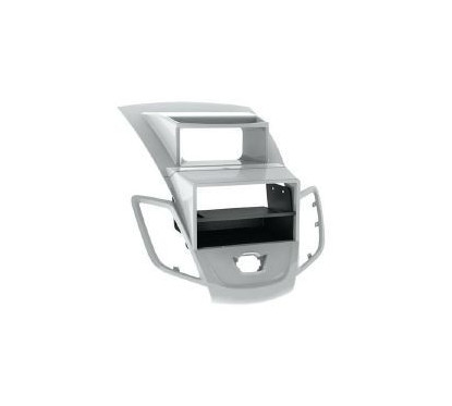 FACADE AUTORADIO FORD FIESTA 2009- AVEC ECRAN ARGENT 1DIN AVEC VIDE POCHE