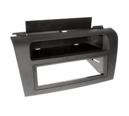 FACADE AUTORADIO MAZDA 3 2003-2009 AVEC CLIM MANUEL NOIR 1DIN VIDE POCHE EN HAUT
