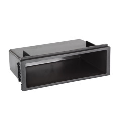 FACADE AUTORADIO PEUGEOT 207 REDUCTEUR DOUBLE ISO EN SIMPLE ISO VIDE POCHE 188X58X102MM