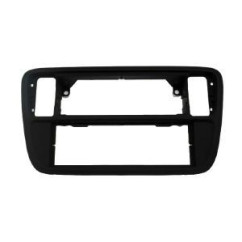 FACADE AUTORADIO SKODA CITIGO 2012- NOIR MAT RUBBER TOUCH