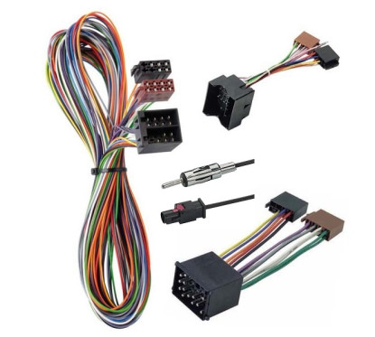 FAISCEAU AUTORADIO + ANTENNE BMW SERIE 3 1998-2005 (E46) FAKRA AVEC AMPLI SOUS ROUE DE SECOURS