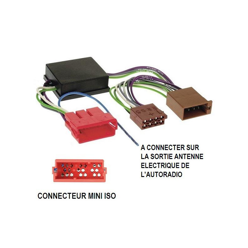FAISCEAU AUTORADIO AUDI A4 1998-2000 4X50W SYSTEME AMPLIFIE BOSE MINI ISO-ISO