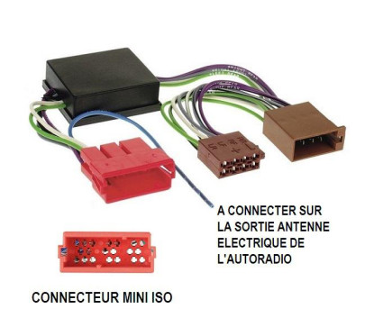 FAISCEAU AUTORADIO AUDI A4 1998-2000 4X50W SYSTEME AMPLIFIE BOSE MINI ISO-ISO