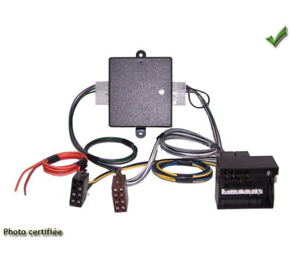 FAISCEAU AUTORADIO ISO FAKRA 4X40W AUDI A3 2005-2012 SYSTEME AMPLIFIE NON BOSE