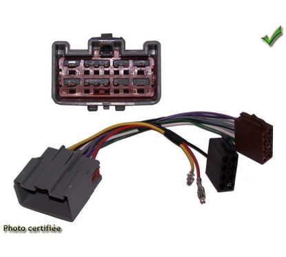 FAISCEAU AUTORADIO LAND ROVER DEFENDER II 2007- -ISO 4HP VOIR LISTE