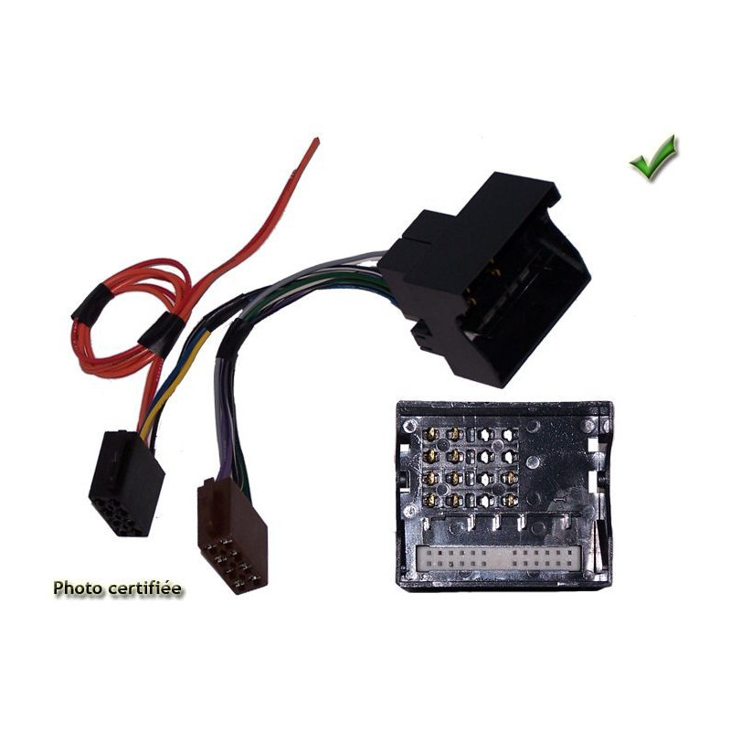 FAISCEAU AUTORADIO MERCEDES SLK 2004- 4HP ISO FAKRA