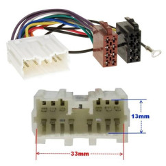FAISCEAU AUTORADIO MITSUBISHI SPACE STAR 2002-2013 1 CONNECTEUR 4HP ISO