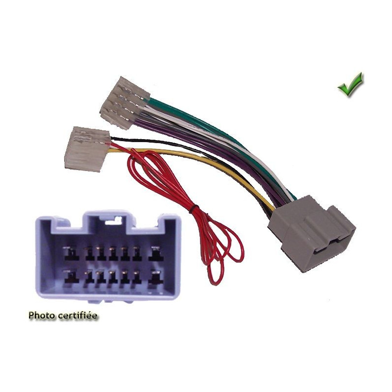 FAISCEAU AUTORADIO VOLVO S40 2004- (14 PINS) BASE PERFORMANCE -ISO 4HP