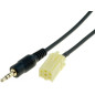 FAISCEAU ENTREE AUX JACK3.5 AUTORADIO ALFA FIAT LANCIA MINI-ISO JAUNE