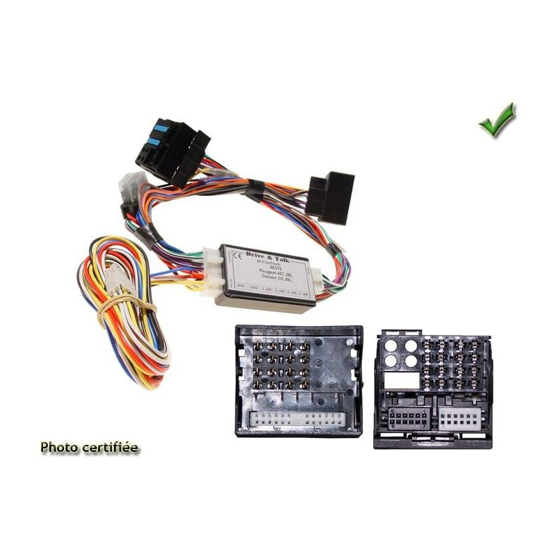 FAISCEAU KIT MAIN LIBRE ALFA ROMEO GIULIETTA 2010-2013 AVEC AMPLI JBL CK3100