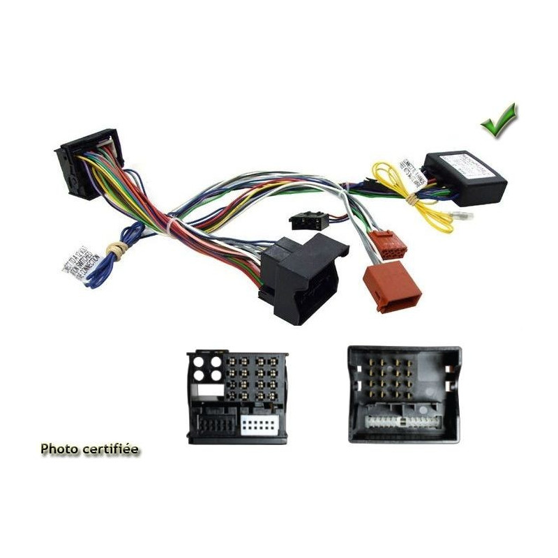 FAISCEAU KIT MAIN LIBRE AUDI A2 2004-2005 FAKRA AVEC AMPLI BOSE ET FULL AMPLIFI