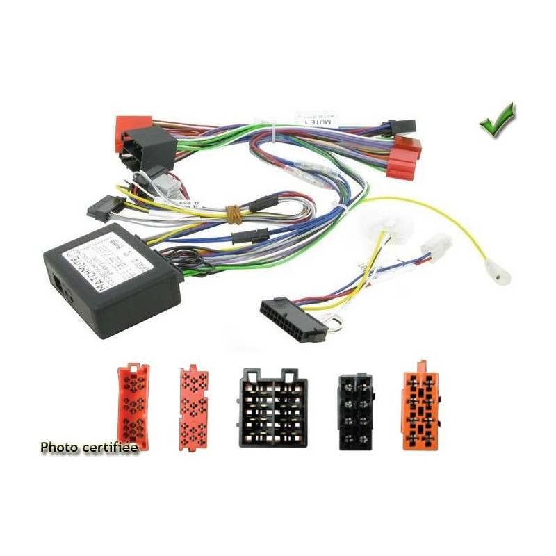 FAISCEAU KIT MAIN LIBRE AUDI A3 2001-04/2003 ISO AVEC AMPLI NON BOSE