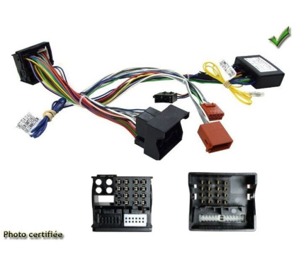 FAISCEAU KIT MAIN LIBRE AUDI A3 2007-08/2012 FAKRA AVEC AMPLI BOSE ET FULL AMPLIFI