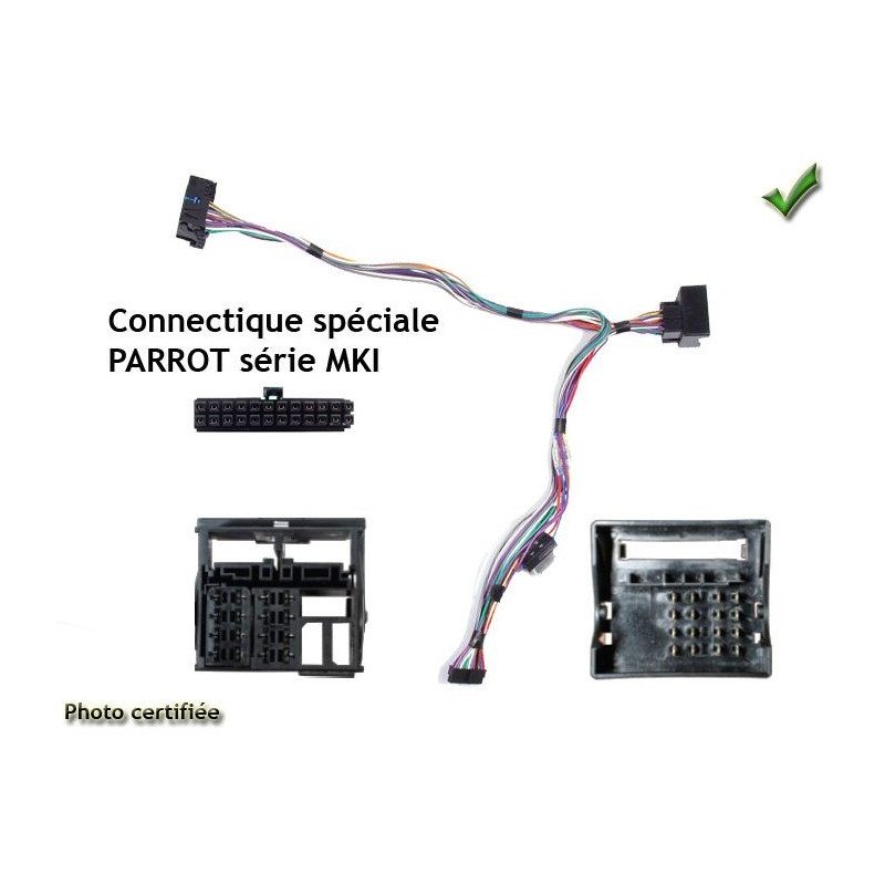 FAISCEAU KIT MAIN LIBRE AUDI VOLKSWAGEN 2004- FAKRA UNIVERSEL SPECIAL MKI