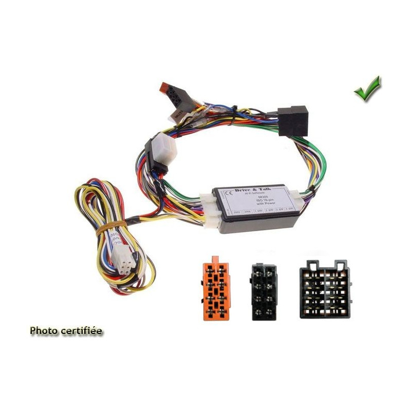 FAISCEAU KIT MAIN LIBRE KIA CARENS 2009- AVEC AMPLI JBL CK3100