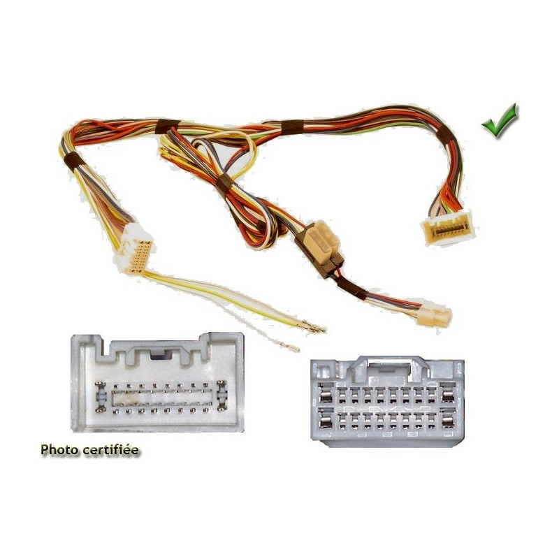 FAISCEAU KIT MAIN LIBRE MITSUBISHI OUTLANDER 2007- SANS NAV ENTREE TEL -CK3100