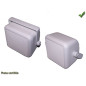 HAUT-PARLEUR D100 2 VOIES 80W EN BOX BLANCHE AVEC PIED (PAIRE)