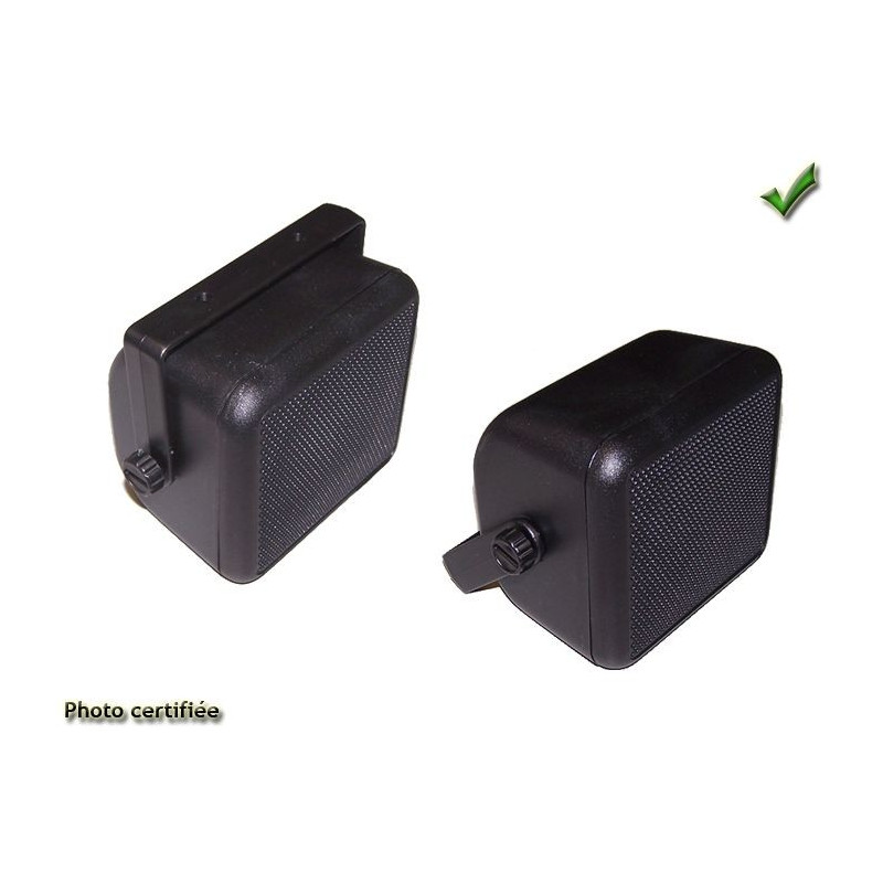 HAUT-PARLEUR D100 2 VOIES 80W EN BOX NOIRE AVEC PIED (PAIRE)