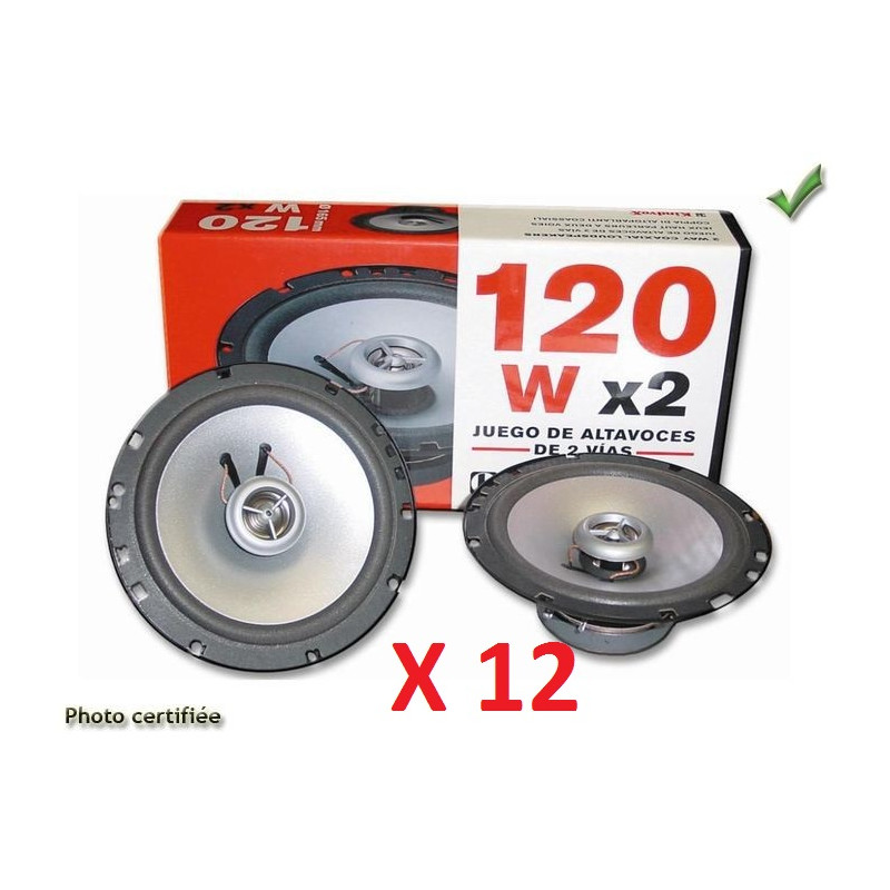 HAUT-PARLEUR UNIV D165 2V 4OHM 120W MAX (BOITE PAIRE) (PRIX PAR 12 PIECES MINIMUM) HAUT-PARLEUR UNIV D165 2V 4OHM 120W MAX (BOITE PAIRE) (PRIX PAR 12 PIECES MINIMUM)