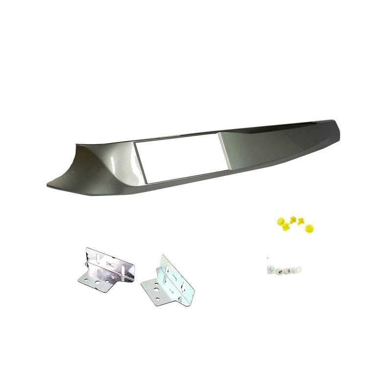 KIT 2 DIN ALFA GIULIETTA 2010-2014 ARGENT REMPLACEMENT DE LA CONSOLE ORIGINE