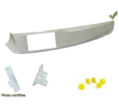KIT 2 DIN ALFA GIULIETTA 2010-2014 BLANC REMPLACEMENT DE LA CONSOLE ORIGINE
