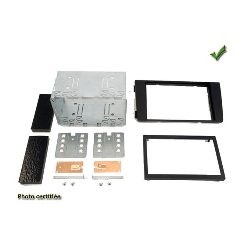 KIT 2 DIN AUDI A6 2001-2004 NOIR