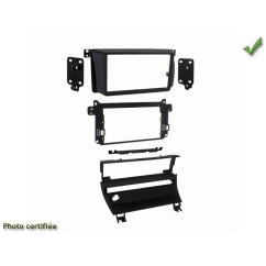 KIT 2 DIN BMW SERIE 3 E46 1999-2006 AVEC 1 BOUTON NOIR MAT SANS MODIF
