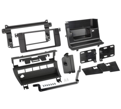 KIT 2 DIN BMW SERIE 3 E46 1999-2006 AVEC 5 BOUTONS NOIR MAT - EXPERIMENTE