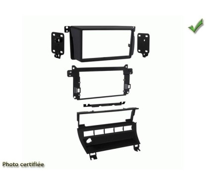 KIT 2 DIN BMW SERIE 3 E46 1999-2006 AVEC 5 BOUTONS NOIR MAT SANS MODIF