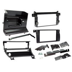 KIT 2 DIN BMW SERIE 3 E46 1999-2006 AVEC BARRETTE DE BOUTON NOIR MAT