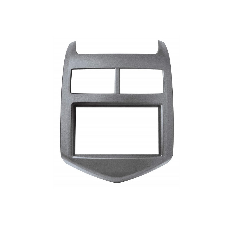 KIT 2 DIN CHEVROLET AVEO 10/2011- GRIS METAL 2DIN OU 1DIN