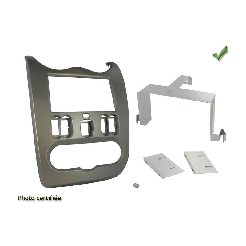 KIT 2 DIN DACIA LOGAN 2008-2012 GRIS FONCE