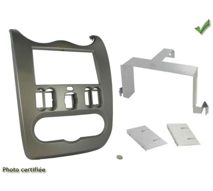 KIT 2 DIN DACIA LOGAN 2008-2012 GRIS FONCE